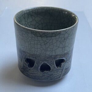 Otagiri Somayake Tea Cup Double Walled Ware Crackle Hearts Replacement Vintage
